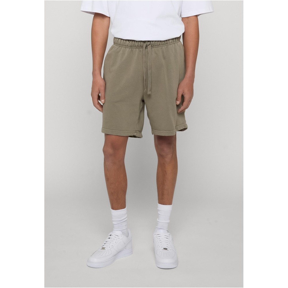 Urban Classics - Heavy Washed Shorts - Olive green